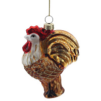 Украшение новогоднее "Петух", L7 W4 H10 см оптом