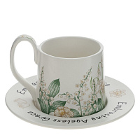 Чашка с блюдцем, 220 мл, L15,5 W15,5 H9,5 см оптом