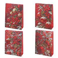 Пакет подарочный XXL (бумага 210г/м2, блок 12шт), L49 W17 H74 см, 4в. оптом