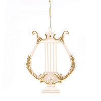 Украшение новогоднее "Лира", L10 W1,5 H13 см оптом