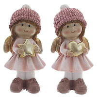 Фигурка декоративная "Ангел", L4,5 W4,5 H9,5 см, 2в. оптом