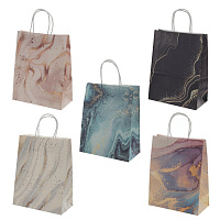 Пакет подарочный (бумага 120г/м2, блок микс 12шт), L14,5 W8 H21 см, 5в. оптом