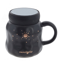 Кружка с крышкой, 450 мл, L13 W9,5 H11 см оптом