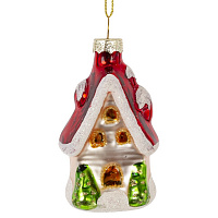 Украшение новогоднее "Домик", L4 W3 H9 см оптом