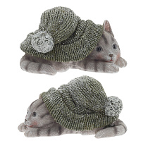 Фигурка декоративная "Котенок", L13,5 W8 H7,5 см, 2в. оптом