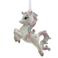 Фигурка декоративная подвесная "Лошадка", L7 W2 H6,5 см оптом
