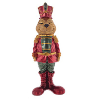 Фигурка декоративная "Солдатик-зайка" (блок из 2шт), L8 W6,5 H21,5 см оптом