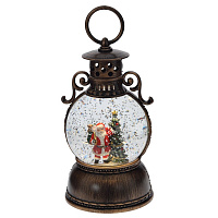 Изделие декоративное "Фонарь" (подсвет, муз, вьюга, 3хААА н/п +USB), D 10 см, L11 W11 H24 см оптом