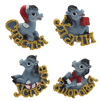 Магнит "Лошадка", L5 W2 H5,5 см, 4в. оптом