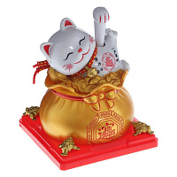Фигурка декоративная "Манеки Неко", L7,5 W7,5 H10 см оптом
