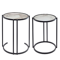 Набор из 2-х столов декоративных, L38,5/45 W37/43,5 H48/54 см оптом