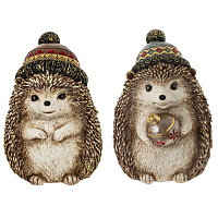 Фигурка декоративная "Ёжик", L12,5 W12 H17,5, 2в. оптом