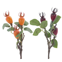 Ветка искусственная "Шиповник", L16 W13 H36 см, 2в. оптом