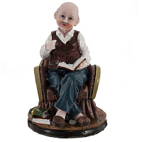 Фигурка декоративная "Бабушка/Дедушка", L10,5 W10,5 H16 см, 2в. оптом
