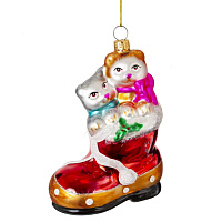 Украшение новогоднее "Котики", L9 W6 H12 см оптом