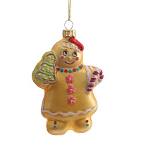 Украшение новогоднее "Пряник", L8 W3 H12,5 см оптом