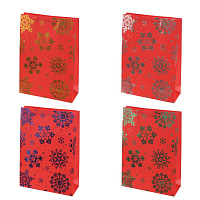 Пакет подарочный L (бумага 210г/м2, блок 12шт), L31 W12 H44 см, 4в. оптом