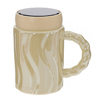 Кружка с крышкой, 380 мл, L13 W8 H13 см оптом