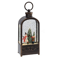 Изделие декоративное "Фонарь" (подсвет, муз, вьюга, 3хААА н/п +USB), L10 W6 H27 см оптом