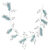 Изделие декоративное "Гирлянда", L129 W12 H4 см оптом