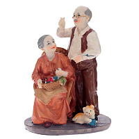 Фигурка декоративная "Бабушка с дедушкой", L14,5 W11,5 H20,5 см оптом