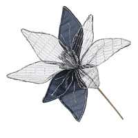 Цветок искусственный "Пуансеттия", L20 W20 H36 см оптом