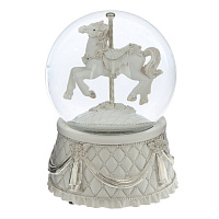 Фигурка декоративная в стекл шаре "Карусель" (ключ, движ, муз), D 10 см, L10 W10 H14 см оптом