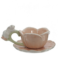 Чашка с блюдцем, 100 мл, L16 W13 H7 см оптом