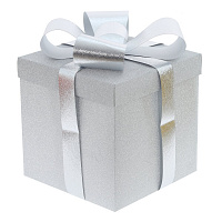 Коробка подарочная (бумага 350г/м2), L25 W25 H25 см оптом