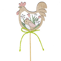 Изделие декоративное (вставка) "Курица" (7,5*0,5*8), L7,5 W0,5 H31 см оптом