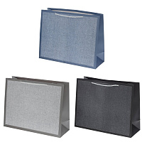 Пакет подарочный (бумага 250г/м2, блок 12шт), L25,5 W9,5 H20 см, 3в. оптом