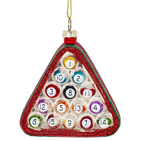 Украшение новогоднее "Бильярд", L8 W3 H9 см оптом