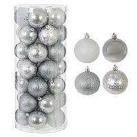 Набор из 35шт Украшение новогоднее "Шар", D 6 см, L16 W16 H36 см оптом