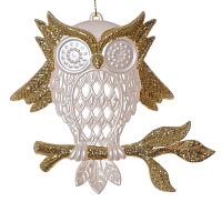 Украшение новогоднее "Сова", L13 W3 H10,5 см оптом