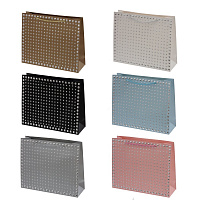 Пакет подарочный M (бумага 210г/м2, блок 12шт), L32 W10 H26 см, 6в. оптом