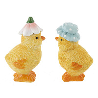 Набор из 2-х фигурок декоративных "Цыпленок" (3*3,5*6), L10 W3 H12 см оптом