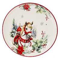 Тарелка "Лошадь", L21 W21 H2 см оптом