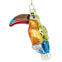 Украшение новогоднее "Птица Тукан", L7 W4 H12 см оптом