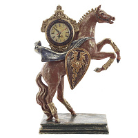 Фигурка декоративная "Лошадь" с часами  D8см, (AAx1 н/п), L31,5 W14 H45,5 см оптом