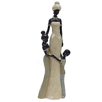 Фигурка декоративная "Африканка с детьми", L9 W5,5 H30 см оптом