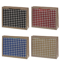 Пакет подарочный L (бумага 210г/м2, блок микс 12шт), L38,5 W11 H30 см, 4в. оптом