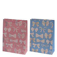 Пакет подарочный XL (бумага 210г/м2, блок микс 12шт), L40 W15 H55 см, 2в. оптом