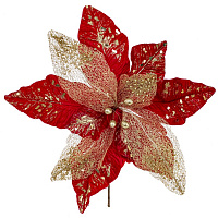 Цветок искусственный "Пуансеттия", L48 W48 H38 см оптом