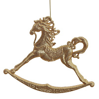 Украшение новогоднее "Лошадка", L14,5 W1 H12 см оптом