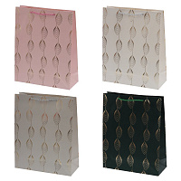 Пакет подарочный M (бумага 210г/м2, блок микс 12шт), L25,5 W10 H32 см, 4в. оптом