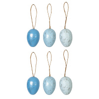 Набор из 6-ти изделий декоративных подвесных "Яйцо" (4*6,5), L14 W12,5 H4,5 см оптом