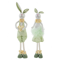 Игрушка набивная "Заяц/Зайка", L13 W9 H53 см, 2в. оптом