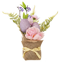 Цветочная композиция "Пасхальная", L15 W12 H24 см оптом