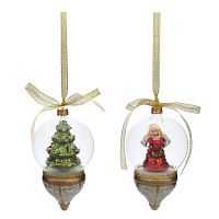 Украшение новогоднее "Ангел/Ёлочка", D 9 см, L9 W9 H17 см, 2в. оптом