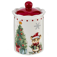 Ёмкость для сыпучих продуктов "Новогодний подарок", 350 мл, L9 W9 H14 см оптом